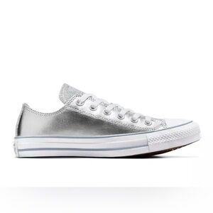 Converse Silver Metallic Sneakers Classic Style
